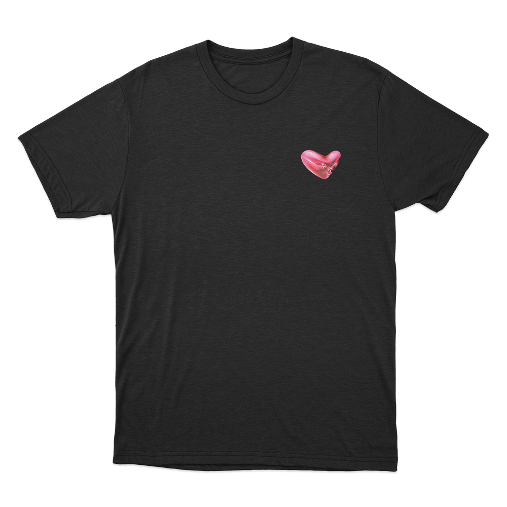Fontaines DC Heart Logo Unsiex T Shirt Black Fontaines DC Heart Logo Unsiex T Shirt Black