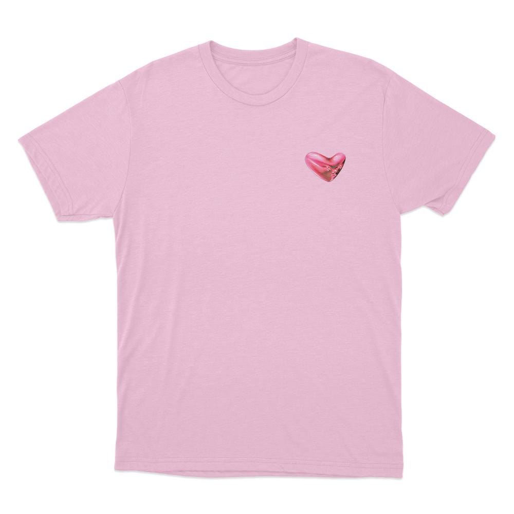 Fontaines DC Heart Logo Unsiex T Shirt Pink Fontaines DC Heart Logo Unsiex T Shirt Pink