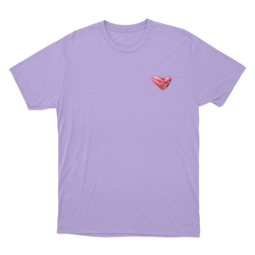 Fontaines DC Heart Logo Unsiex T Shirt Purple Fontaines DC Heart Logo Unsiex T Shirt Purple