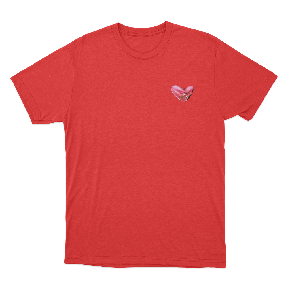 Fontaines DC Heart Logo Unsiex T Shirt Red Fontaines DC Heart Logo Unsiex T Shirt Red