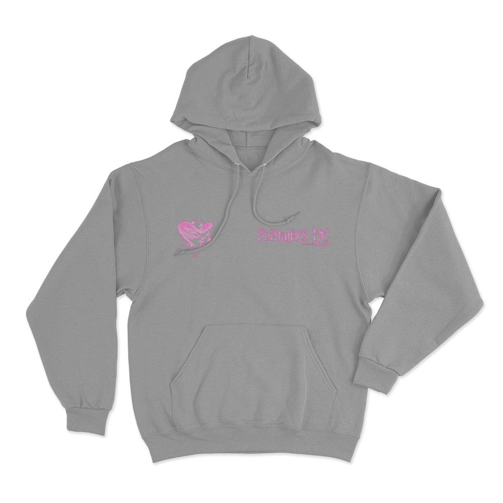 Fontaines DC Heart Unisex Hoodie Grey Fontaines DC Heart Unisex Hoodie Grey