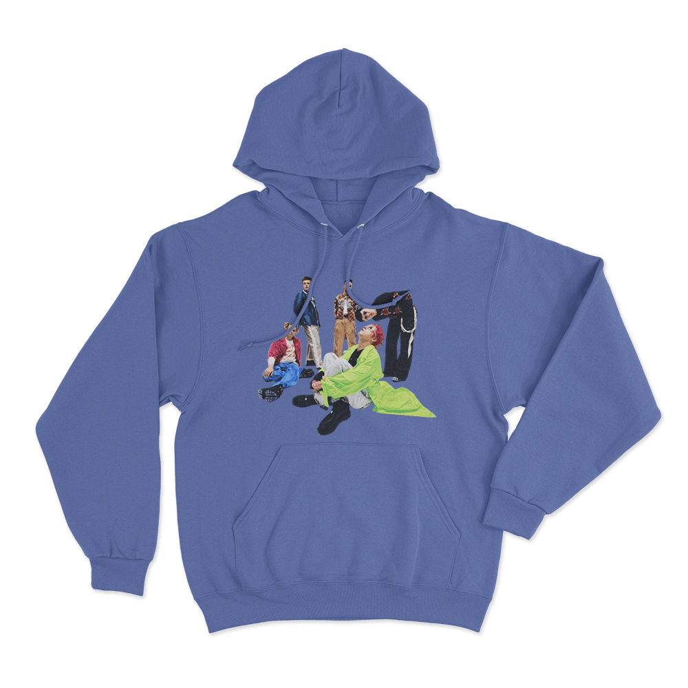 Fontaines DC Portrait Unisex Hoodie Blue Fontaines DC Portrait Unisex Hoodie Blue