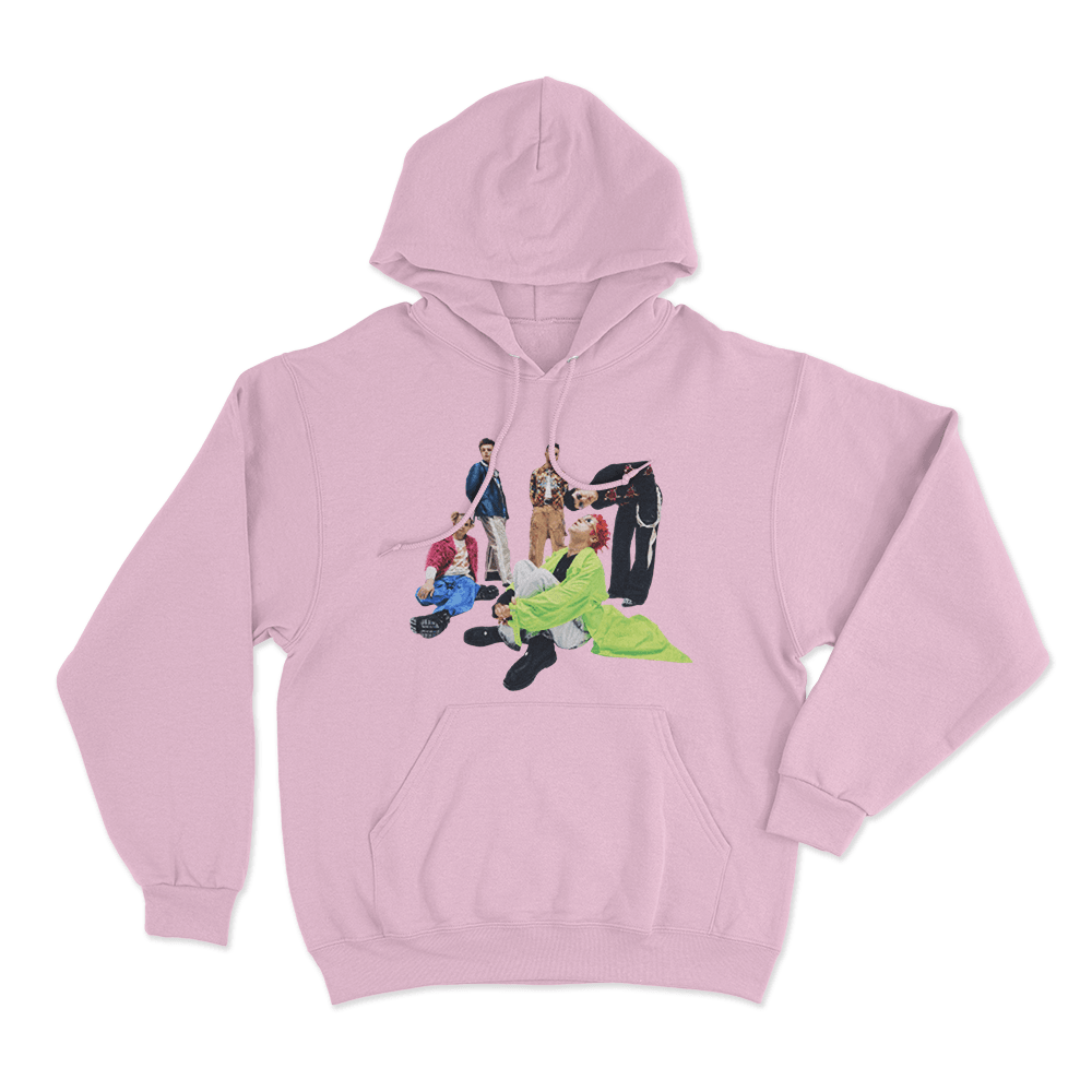 Fontaines DC Portrait Unisex Hoodie Pink Fontaines DC Portrait Unisex Hoodie Pink