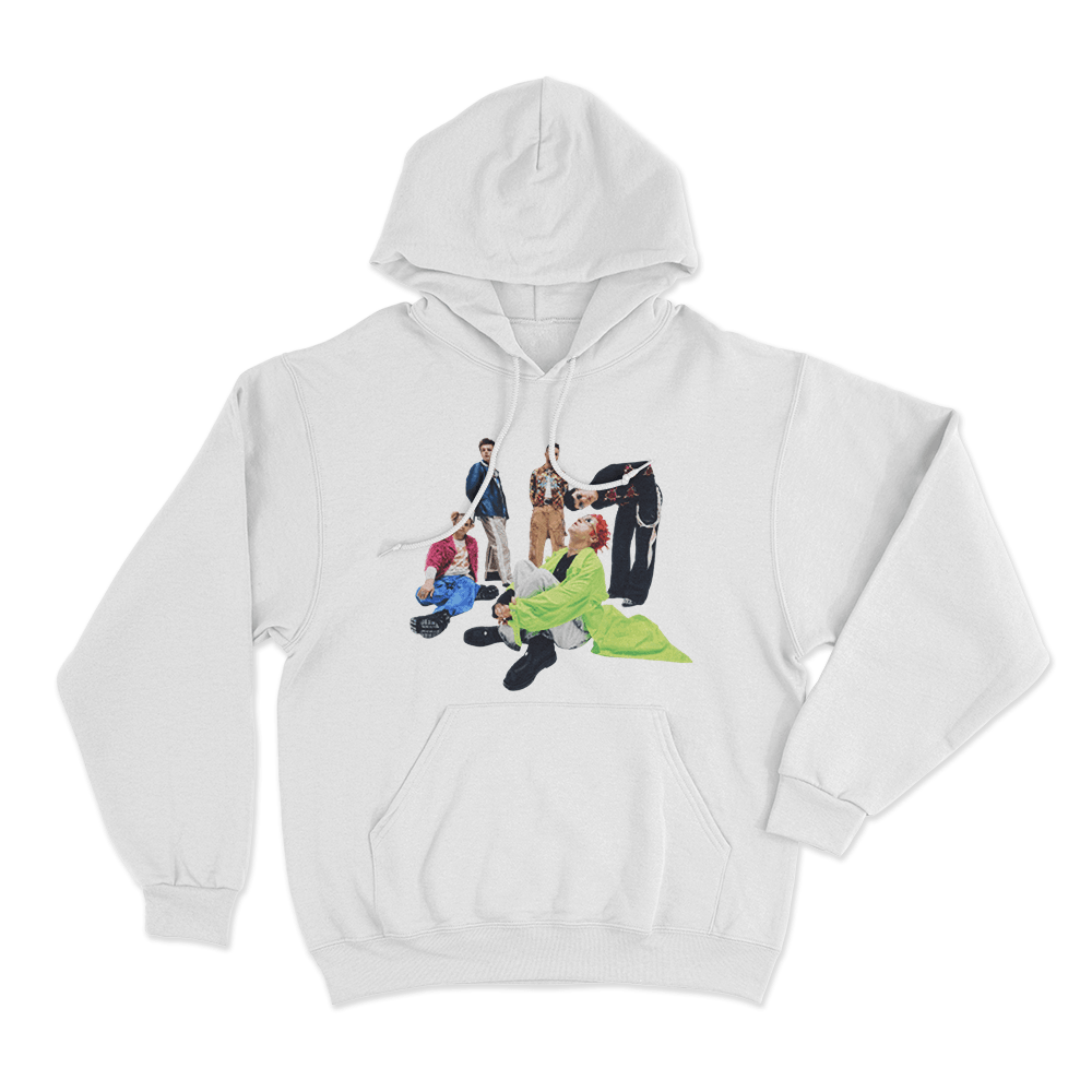 Fontaines DC Portrait Unisex Hoodie White Fontaines DC Portrait Unisex Hoodie White