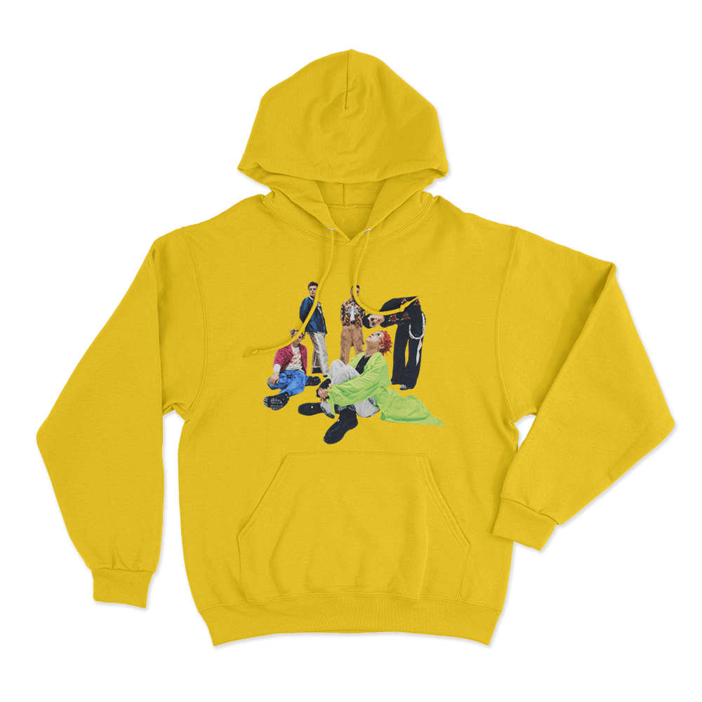 Fontaines DC Portrait Unisex Hoodie Yellow Fontaines DC Portrait Unisex Hoodie Yellow