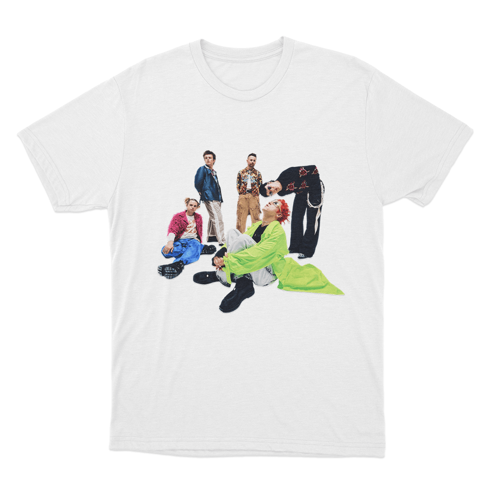 Fontaines DC Portrait Unisex T Shirt White Fontaines DC Portrait Unisex T Shirt White