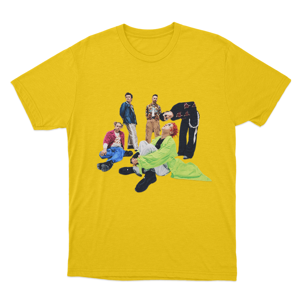 Fontaines DC Portrait Unisex T Shirt Yellow Fontaines DC Portrait Unisex T Shirt Yellow