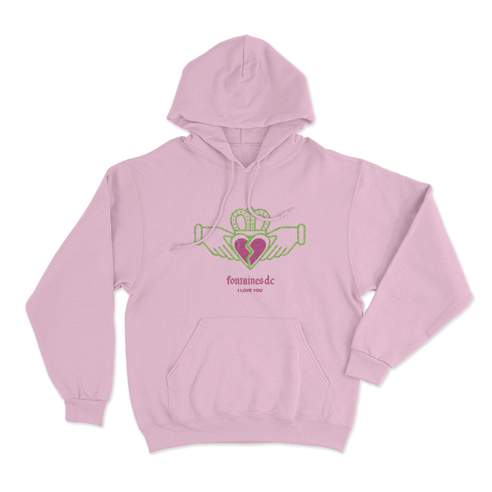 I Love You Unisex Hoodie Pink I Love You Unisex Hoodie Pink