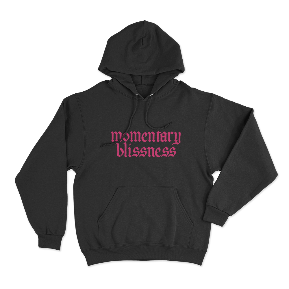 Momentary Blissness Unisex Hoodie Black Momentary Blissness Unisex Hoodie Black