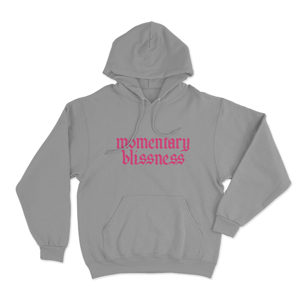 Momentary Blissness Unisex Hoodie Grey Momentary Blissness Unisex Hoodie Grey