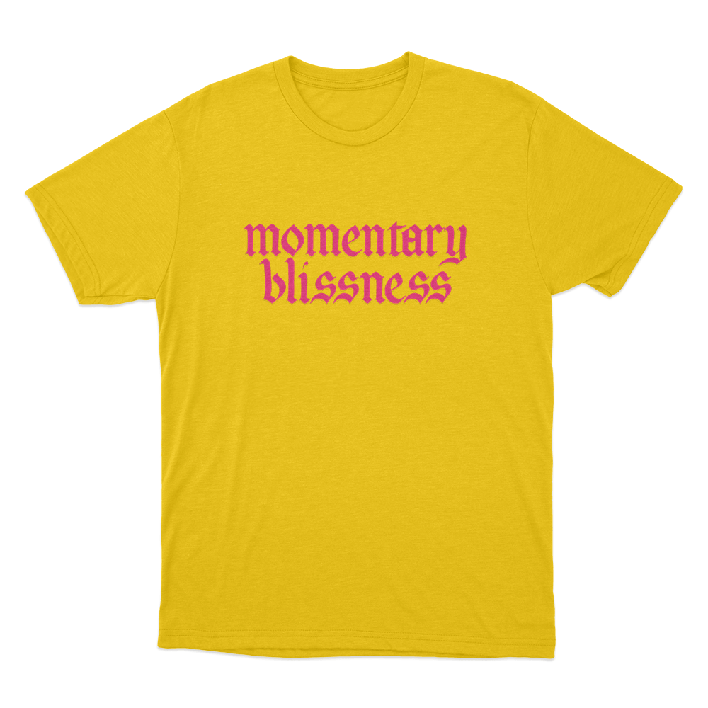 Momentary Blissness Unisex T Shirt Yellow Momentary Blissness Unisex T Shirt Yellow