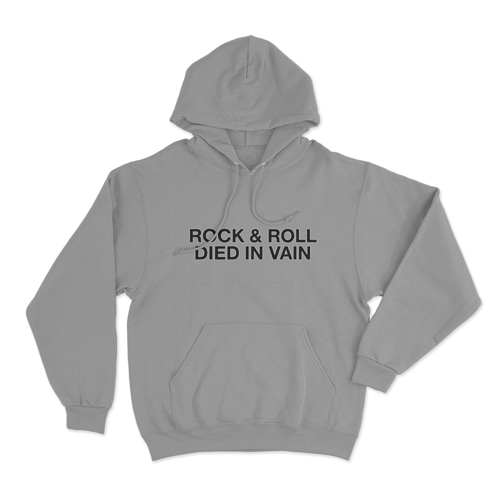 Rock & Roll Unisex Hoodie Grey Rock Roll Unisex Hoodie Grey