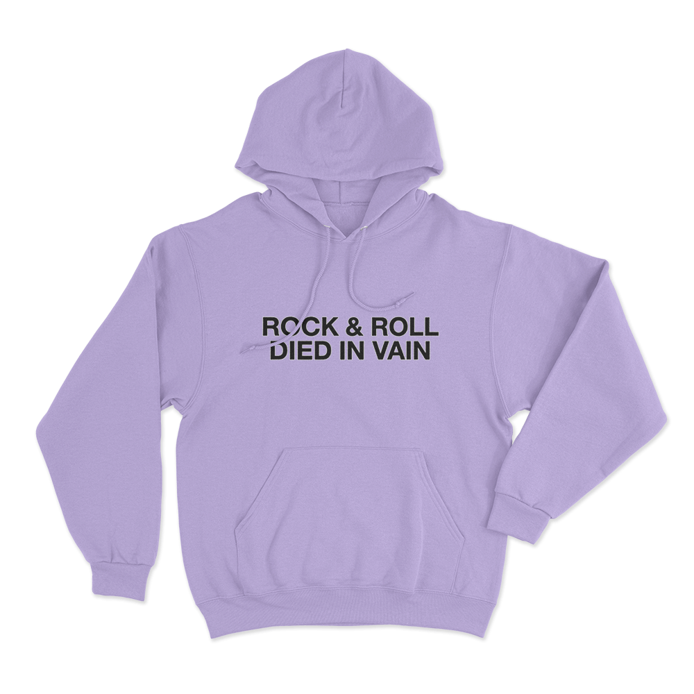 Rock & Roll Unisex Hoodie Purple Rock Roll Unisex Hoodie Purple