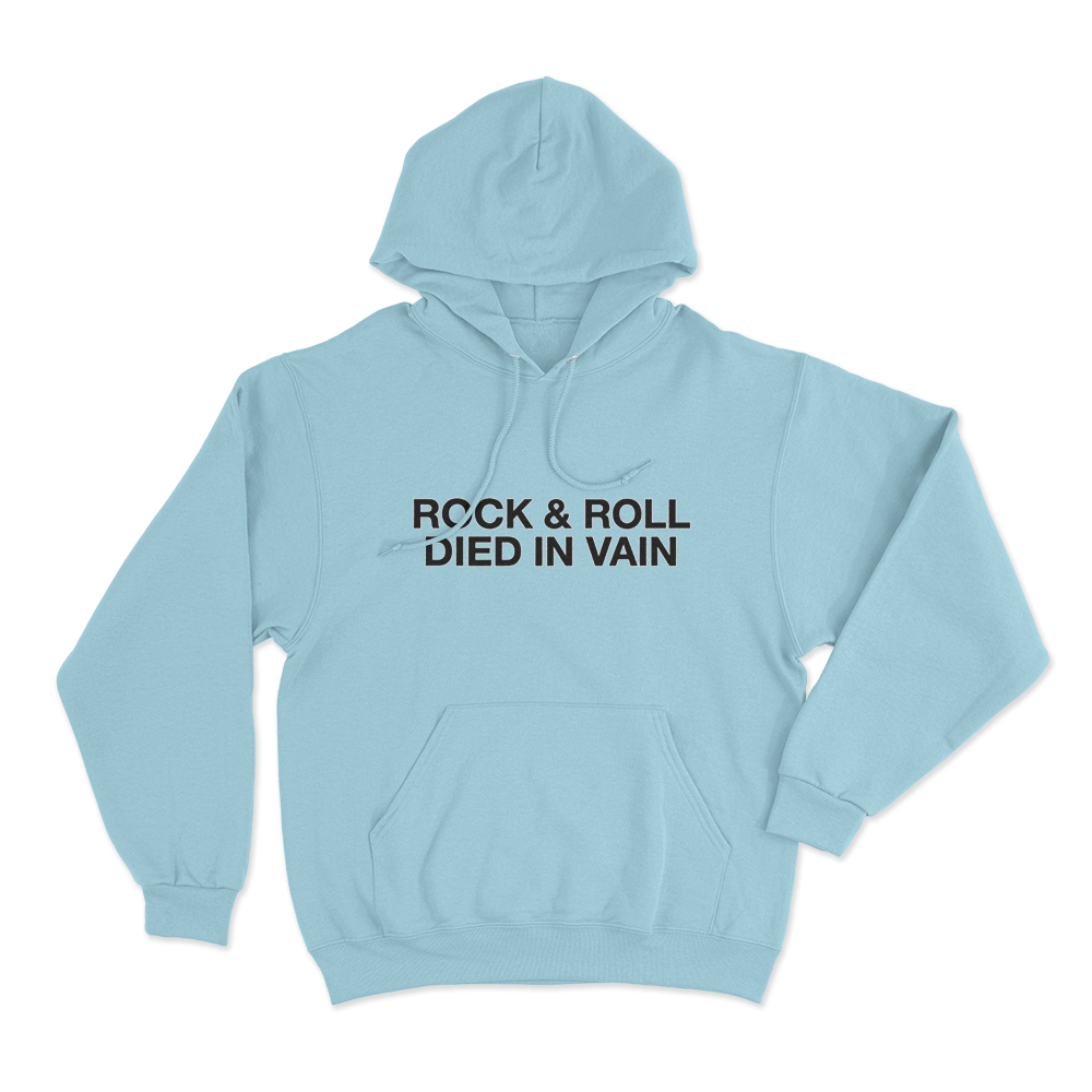 Rock & Roll Unisex Hoodie Sky Blue Rock Roll Unisex Hoodie Sky Blue