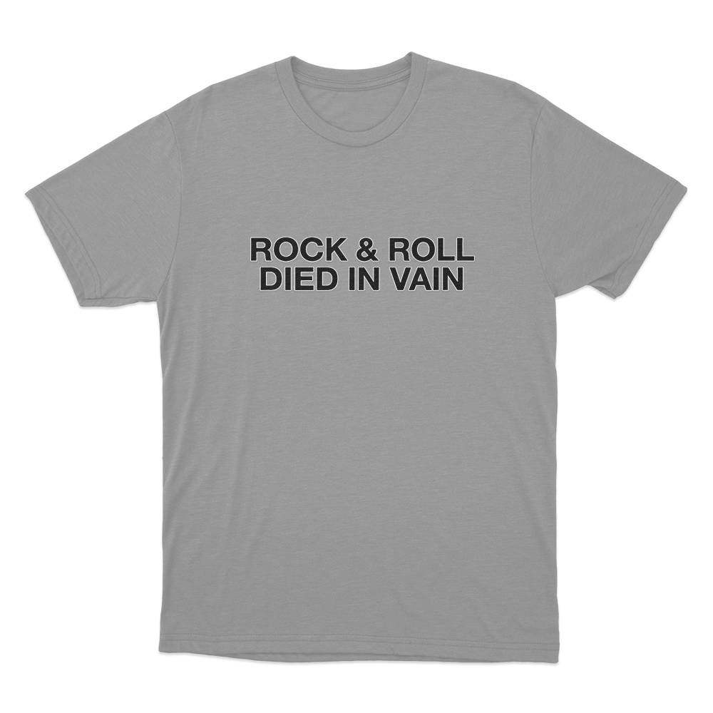 Rock & Roll Unisex T Shirt Grey Rock Roll Unisex T Shirt Grey