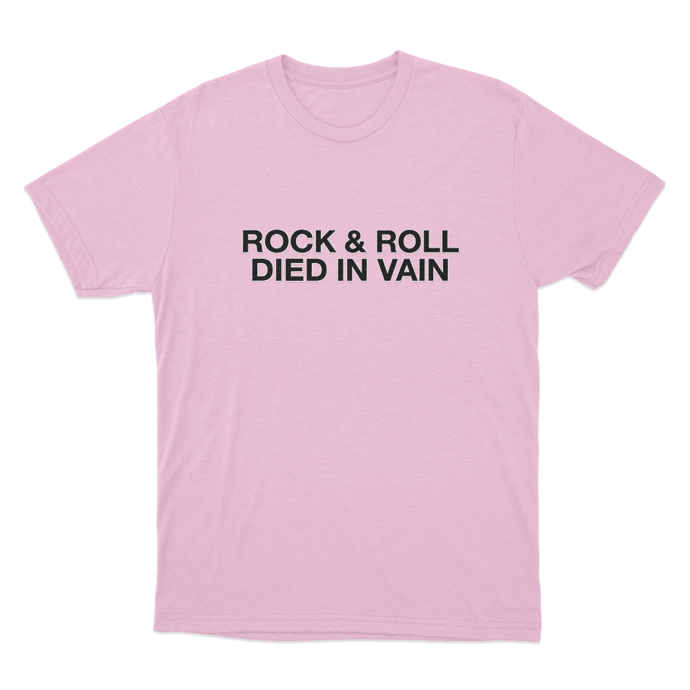 Rock & Roll Unisex T Shirt Pink Rock Roll Unisex T Shirt Pink
