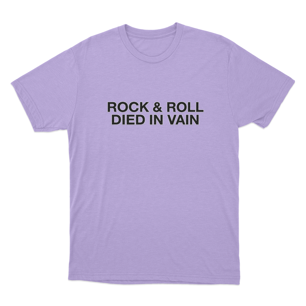 Rock & Roll Unisex T Shirt Purple Rock Roll Unisex T Shirt Purple