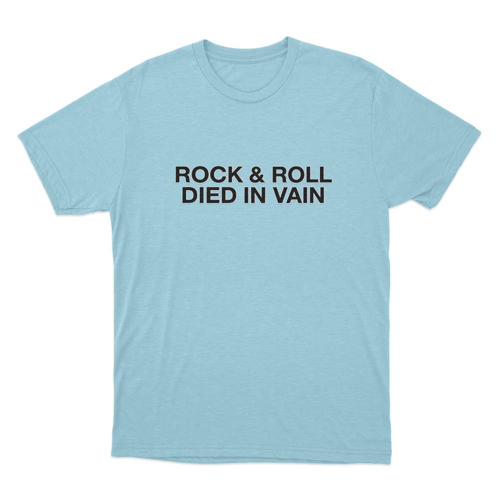 Rock & Roll Unisex T Shirt Sky Blue Rock Roll Unisex T Shirt Sky Blue