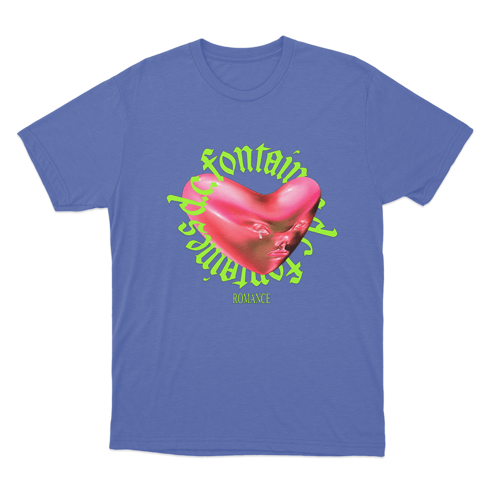 Romance Heart Unisex T Shirt Blue Romance Heart Unisex T Shirt Blue