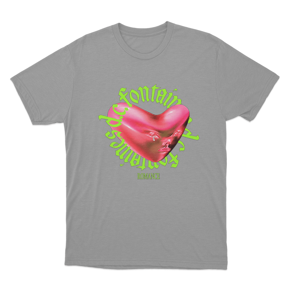 Romance Heart Unisex T Shirt Grey Romance Heart Unisex T Shirt Grey