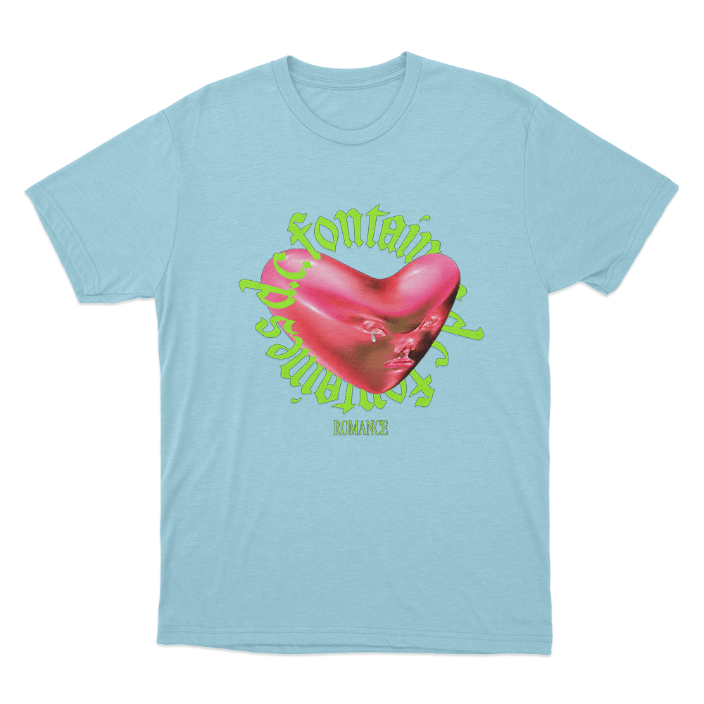 Romance Heart Unisex T Shirt Sky Blue Romance Heart Unisex T Shirt Sky Blue